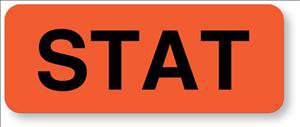 United Ad Label Pre-Printed Label UAL™ Advisory Label Red Paper Stat Black Alert Label 7/8 X 2-1/4 Inch - Roll of 1 - ULHN482-RL