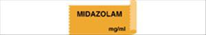 United Ad Label Drug Label UAL™ Anesthesia Label Midazolam mg/mL Orange 1/2 X 1 Inch - Each - ULTA015-EA