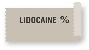 United Ad Label Drug Label UAL™ Anesthesia Label Lidocaine % Gray 1/2 X 1 Inch - Each - ULTA121-EA