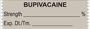United Ad Label Drug Label UAL™ Anesthesia Label Tape Bupivacaine Strength_% Exp Dt Tm Gray 1/2 X 1-1/2 Inch - Each - ULTA210-EA