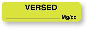 United Ad Label Drug Label UAL™ Anesthesia Label Versed mg/c Green 5/16 X 1-1/4 Inch - Roll of 1 - ULAM717-RL