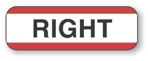 United Ad Label Pre-Printed Label UAL™ Advisory Label White Paper Right Black Alert Label 1-1/2 X 1/2 Inch - Roll of 1 - ULXX539-RL