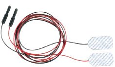Natus Medical EMG Adhesive Electrode with Leadwire Natus® 20 X 25 mm Contact Area X 39 Inch Lead Length SIlver / Silver Chloride NonSterile Tab Tip Disposable - Pack of 48 - 019-406600-PK