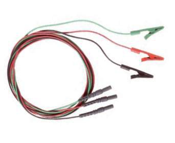 Natus Medical Alligator Clip Lead Wire Set 1.25 cm Long, Red / Black - Pack of 2 - 019-417000-PK