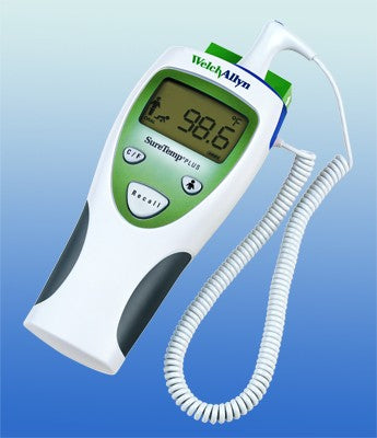 Welch Allyn Electronic Veterinary Probe Thermometer SureTemp® Rectal Veterinary Probe Wall Mount - Each - 01690-301V-EA