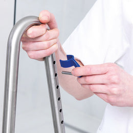 Invacare Aquatec Ocean Ergo Shower Commode with Collection Pan, Lid, and Pan Support Guide Rail - OCEANERGO