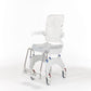 Invacare Aquatec Ocean Ergo Shower Commode with Collection Pan, Lid, and Pan Support Guide Rail - OCEANERGO